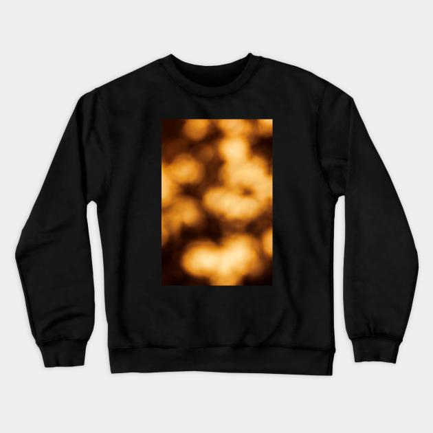 Golden Sunshine Bokeh Spheres Crewneck Sweatshirt by textural